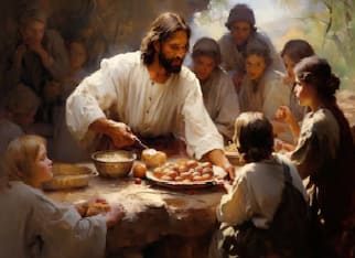 jesus ayudando a necesitados jesus ayudando a necesitados